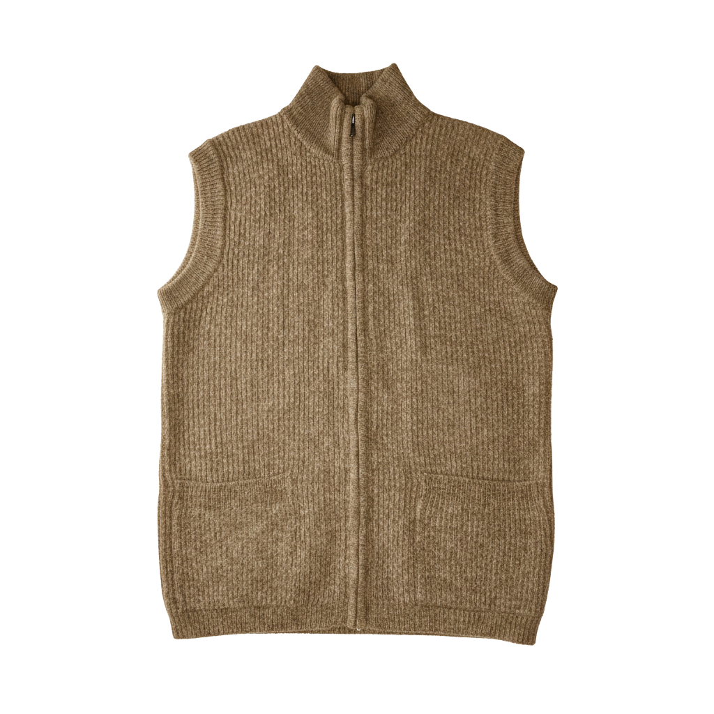 Weste mit Stehkragen aus Wolle